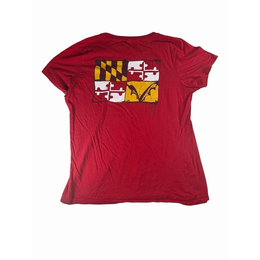 Flying Dog Brewery Maryland Theme‎ Red T Shirt size L/Xl Women